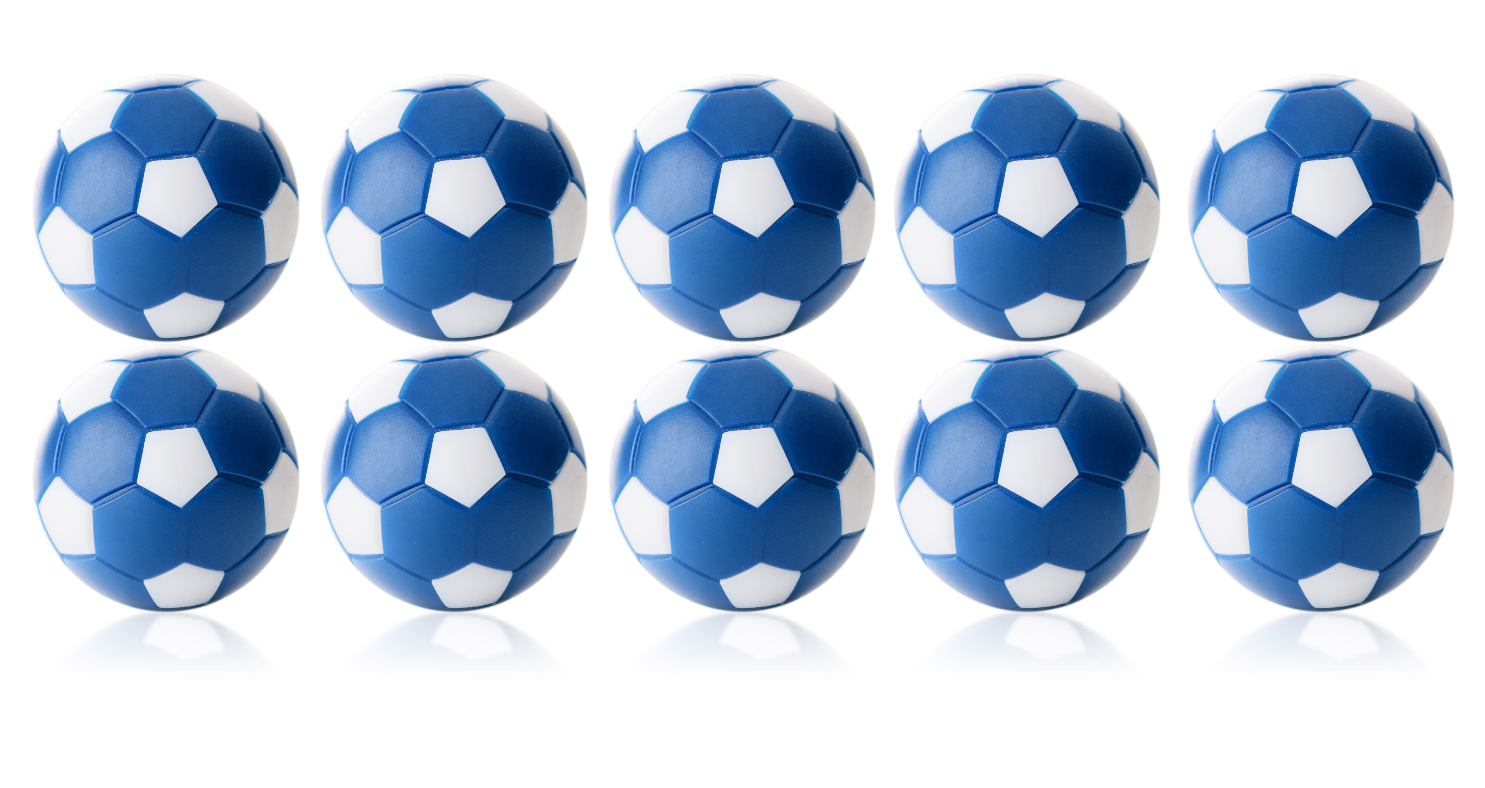 Kickerball Winspeed by Robertson 35 mm, blue / white, set with 10 pcs.