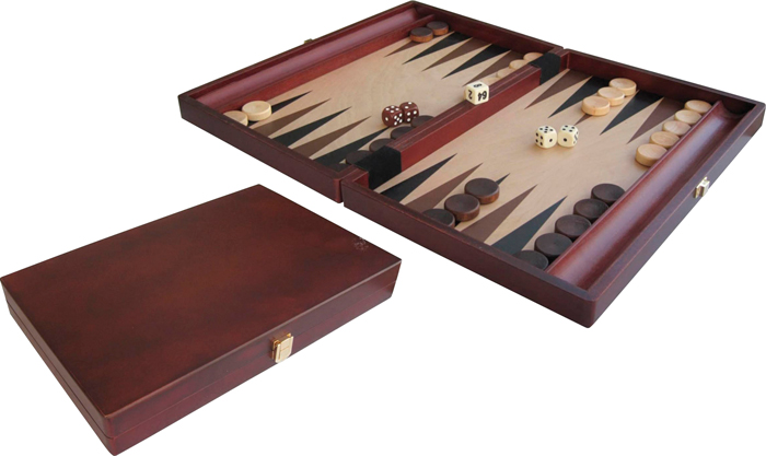 Backgammon 35x24cm wood inlaid
