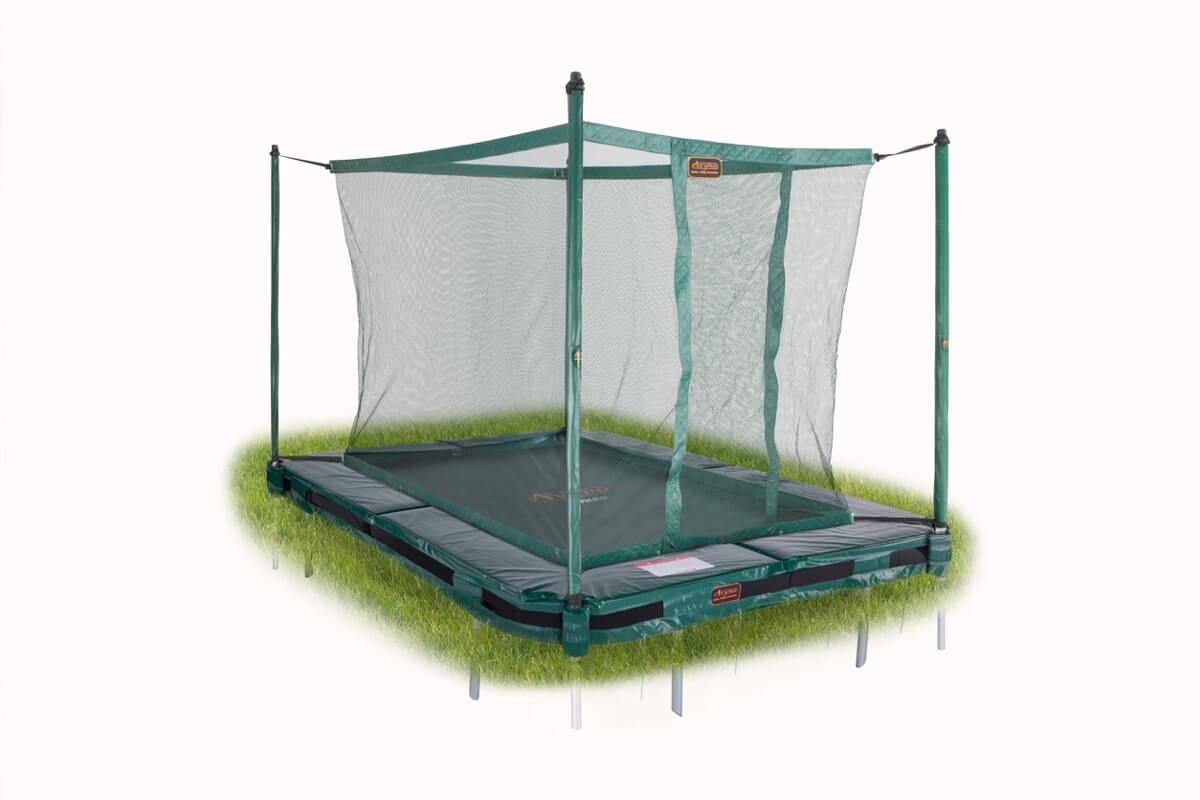 Enclosure for 275 x 190 (213) InGround trampoline - green