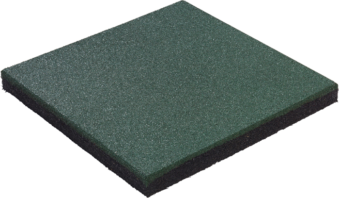 Rubber tile KBT Hicar 45mm green