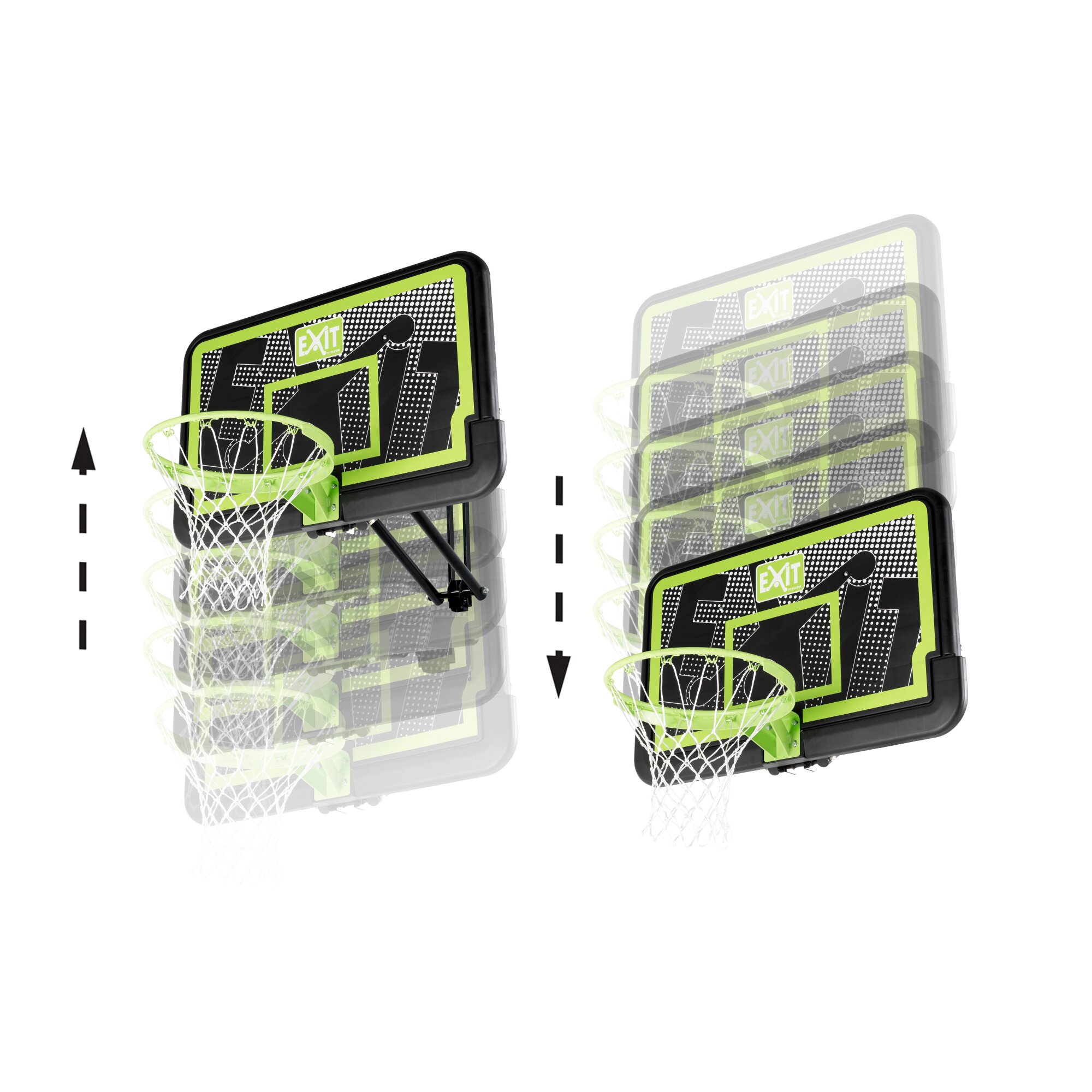 EXIT Galaxy Basketballkorb zur Wandmontage - Black Edition