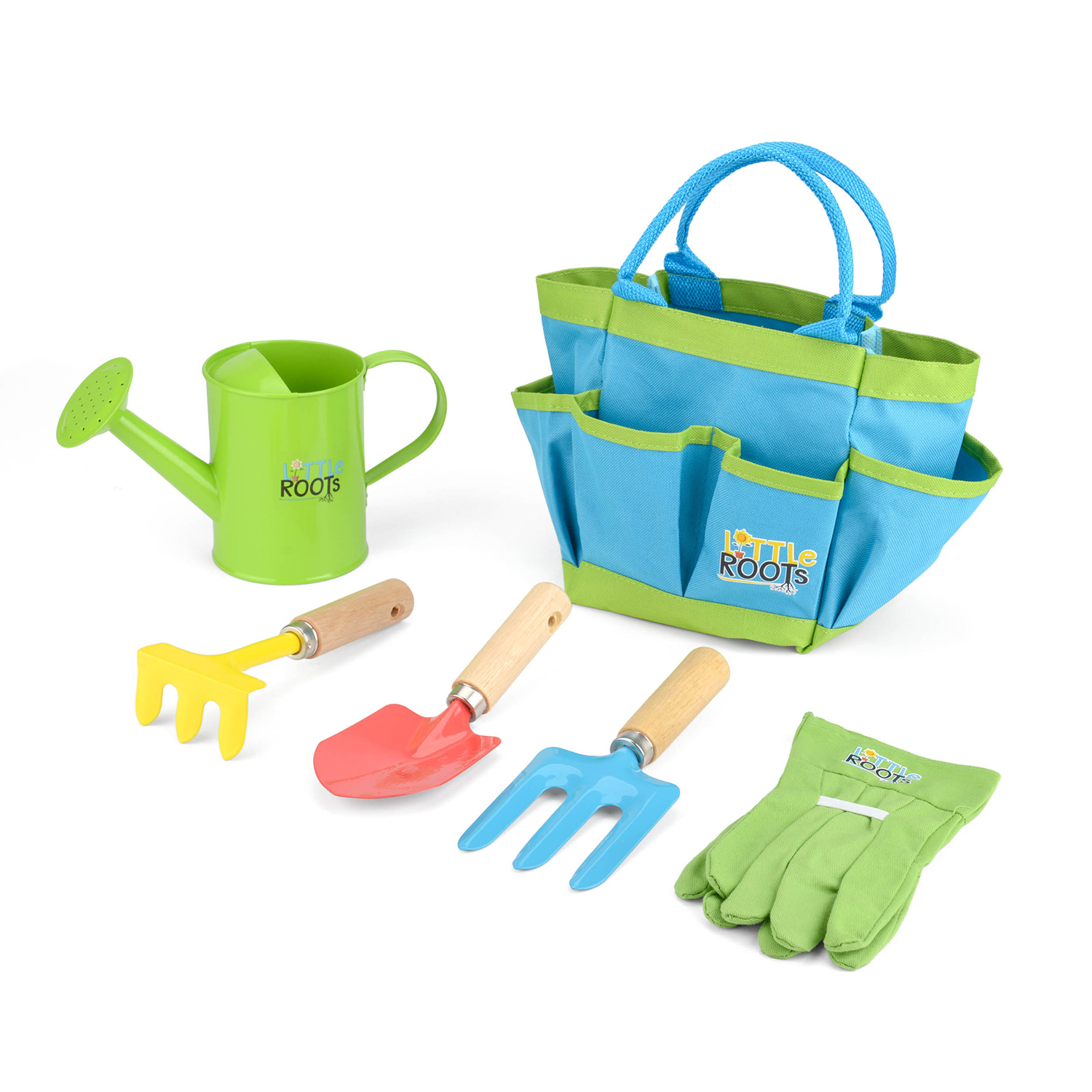 Little Roots garden tool set with bag