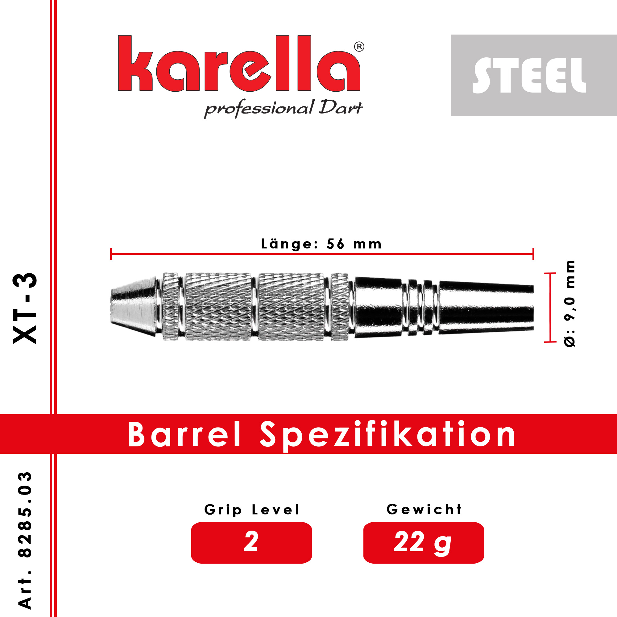 Steel dart Karella XT-3 22g