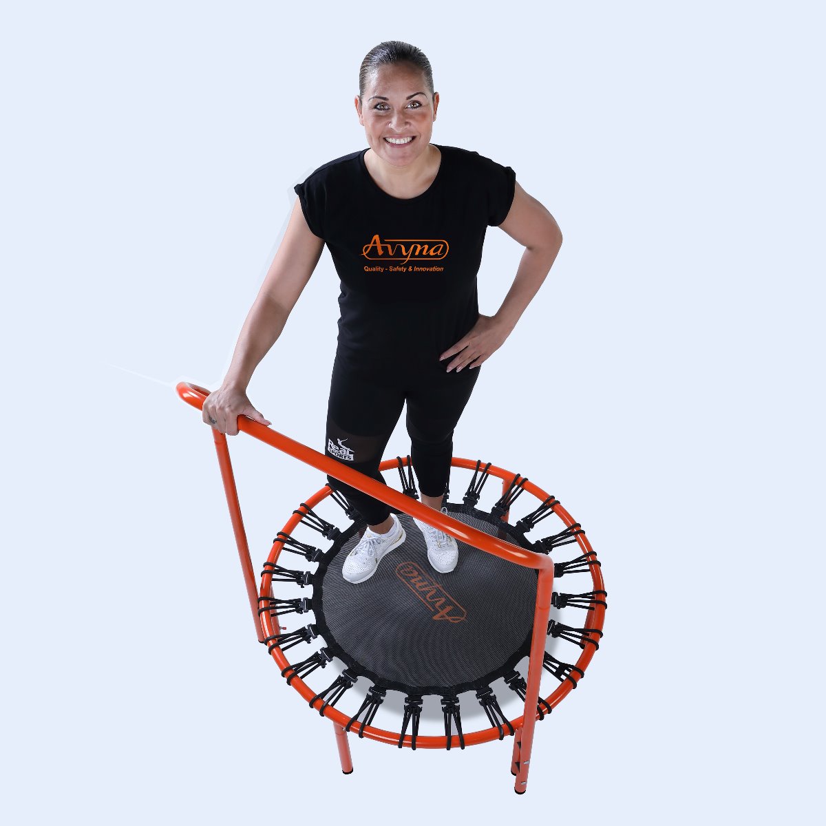 Avyna Pro-Line Fitness trampoline with handle - Orange