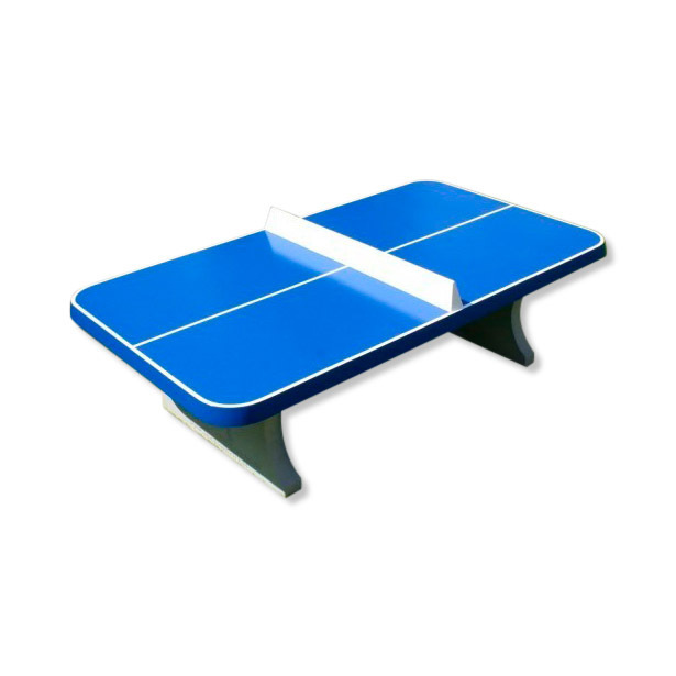 Tischtennisplatte aus Beton - abgerundet