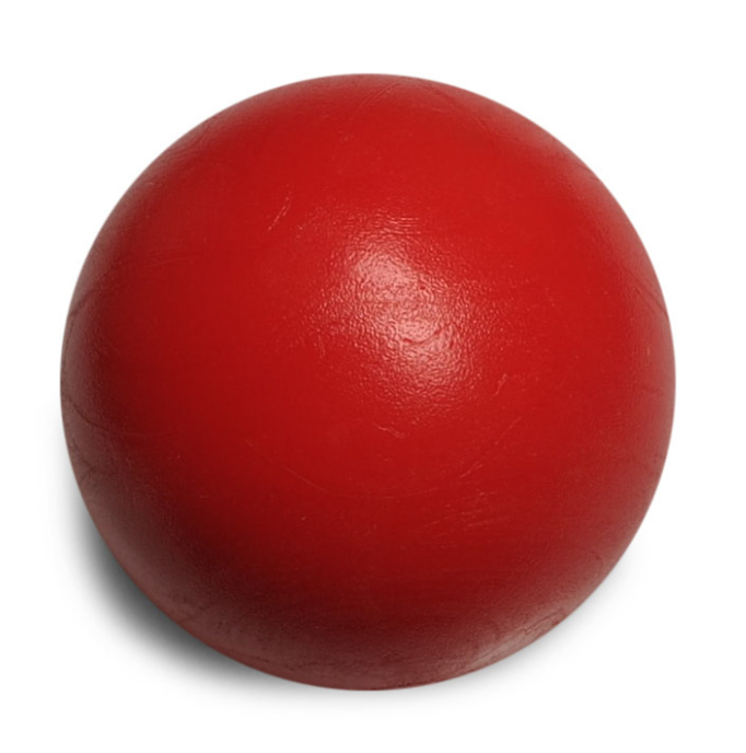 Kickerball aus Kunststoff rot