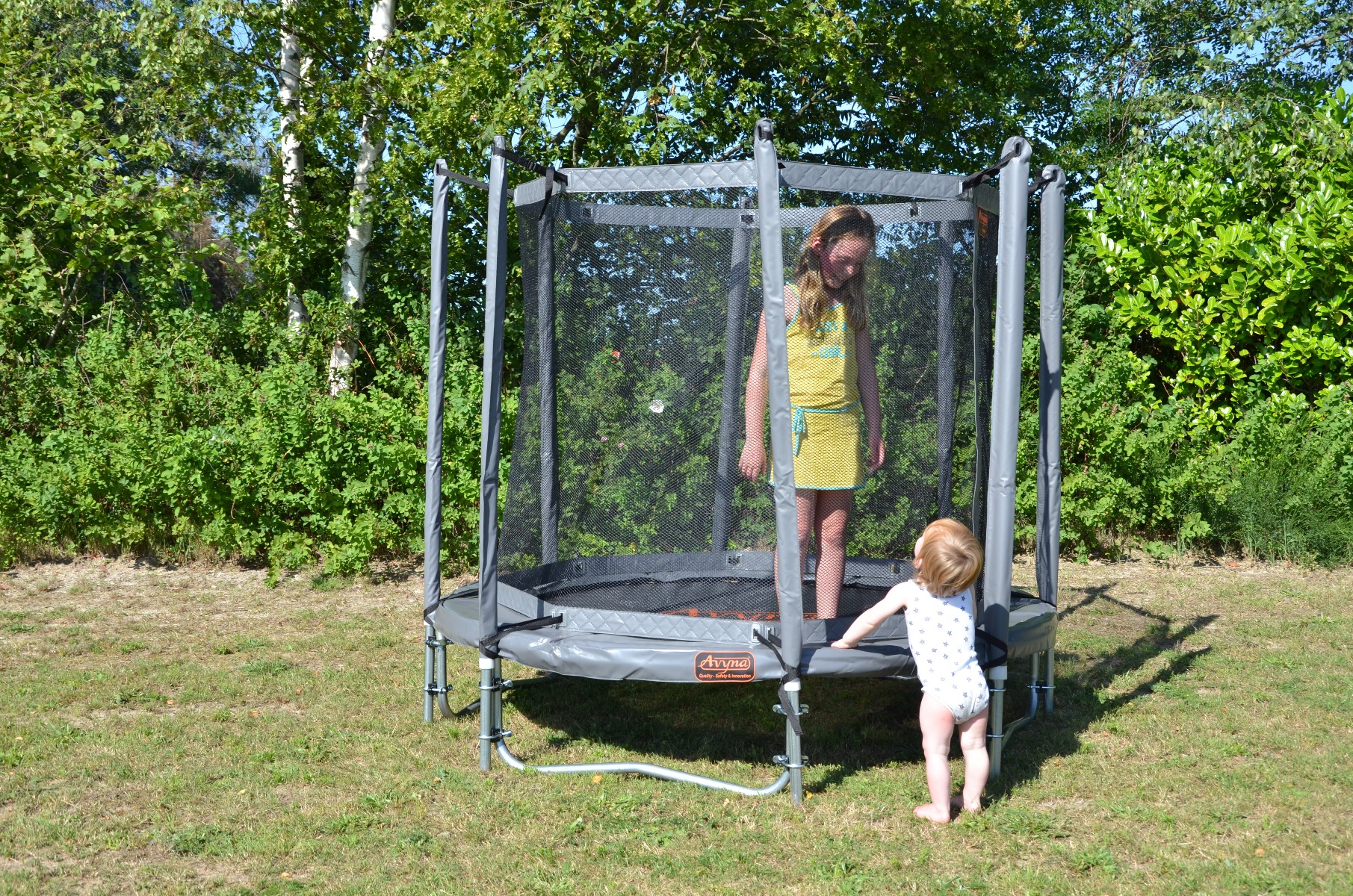 Avyna Pro-Line trampoline set 06 Ø200cm + Safety Net - Grey