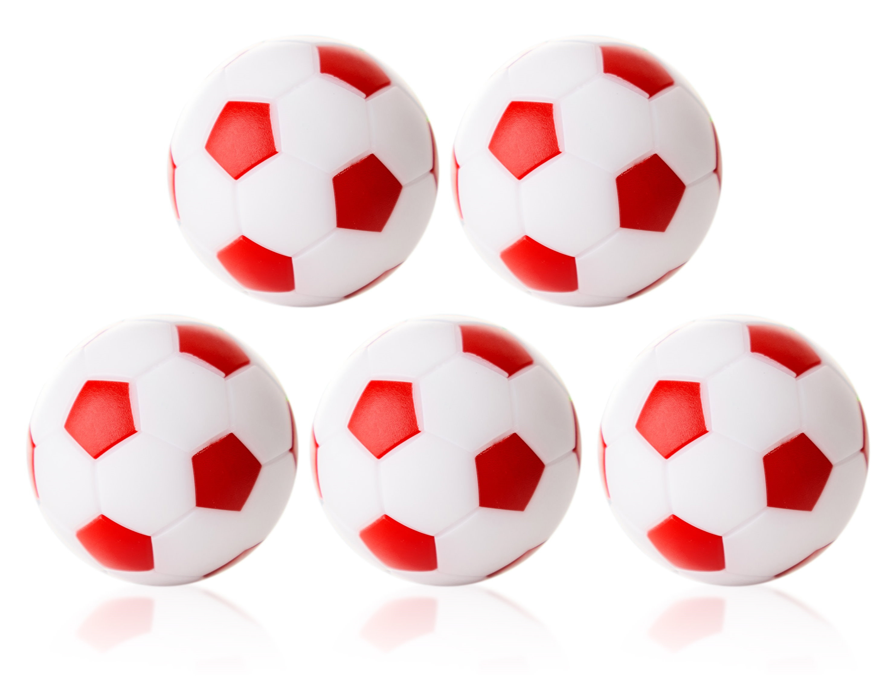 Kickerball Winspeed by Robertson 35 mm, white / red, set with 10 pcs.