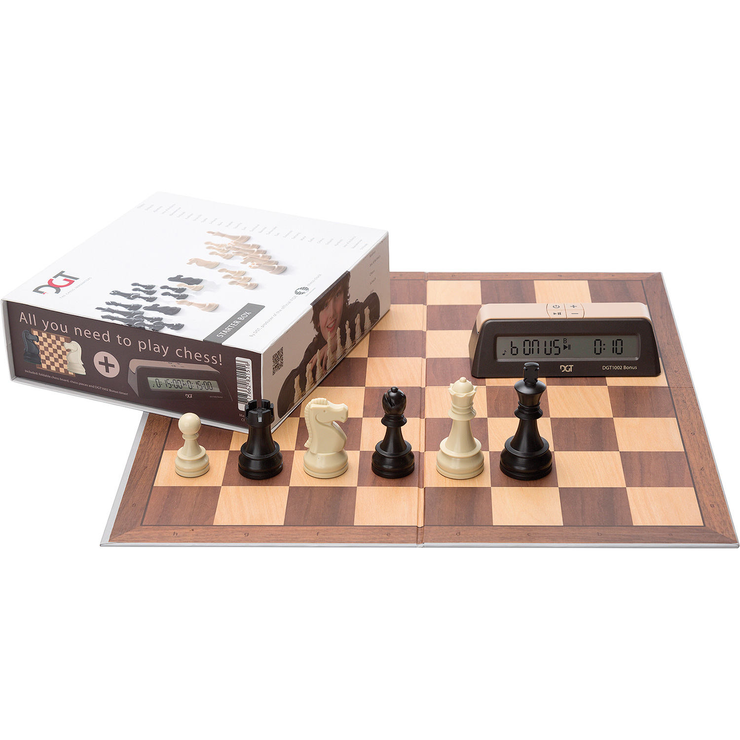 DGT chess starter set brown