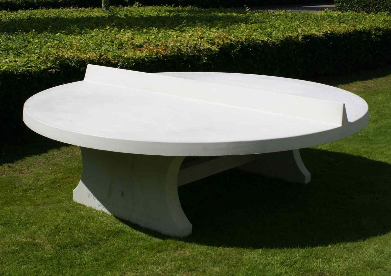 concrete Ping-Pong table - round